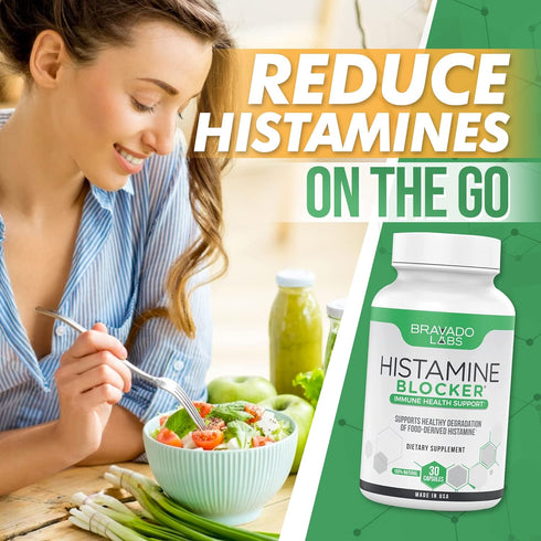 Premium Histamine Block Supplement - Histamine Blocker Diamine Oxidase Supplement - Advance DAO Enzyme Supplement for Food-Derived Histamine Intol...