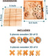 BSIRI Wooden Tic Tac Toe Game - Brain Teaser Puzzles for Adults and Unique Gifts for Kids, Coffee Table Decor Living Room Decor Modern Wood Decor,...
