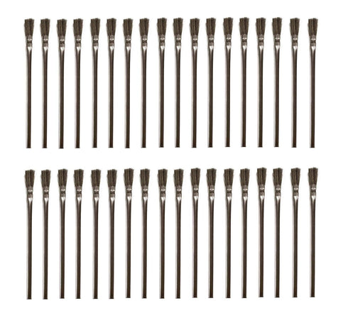 36pcs - Horsehair Professional Disposable Acid Flux Glue Brushes for Woodworking, Epoxy, Resin, Crafting, Soldering DYI Home, Art School, Shop...