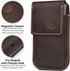 Genuine Leather Phone Holster with Belt Clip | Cell Phone Pouch for iPhone and Smartphone | Cell Phone Holsters Holders | Belt Phone Holder | Cell...