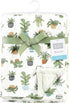 Hudson Baby Unisex Baby Plush Blanket with Furry Binding and Back, Plants, One Size...