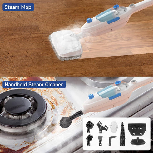 9 Piece Accessories Kit for Neugo NE033 NE033M Series Steam Mop Handheld Steamer Cleaner for Whole Home Cleaning Use Included Brushes Adapter...