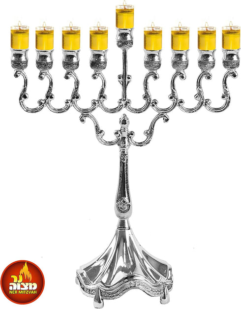 Ner Mitzvah Flower Shaped Floating Wicks - 50 Count (Approx.), Cotton Wicks and Cork Disc Holders for Oil Cups - Bonus Wick Removal Tweezers...