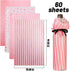 MR FIVE 60 Sheets Metallic Pink Tissue Paper Bulk,20" x 28",Pink Tissue Paper for Gift Bags,DIY and Craft,Pink Gift Wrapping Tissue Paper for Grad...