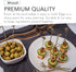 Bamboo Skewers for Appetizers 6" 100 Pcs - Wooden Cocktail Picks - Fancy Toothpicks for Parties...
