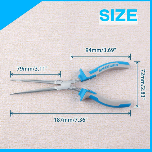 SPEEDWOX Micro Extra Long Needle Nose Pliers Mini Needle Nose Pliers fishing small needle nose pliers for jewelry making mini pliers jewelry makin...