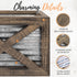 Autumn Alley Farmhouse Napkin Holder Wooden- Upright - Classic Barn Door Design with Galvanized Metal - Rustic Napkin Holder for Farmhouse Kitchen...