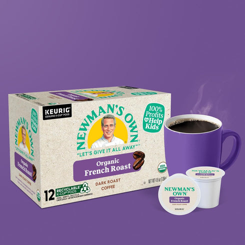 Newman's Own Organics French Roast Coffee K-Cup, 12 ct...