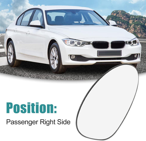 ACROPIX Passenger Right Side Rear View Heated Mirror Glass Replacement Fit for BMW 328i with Backing Plate...