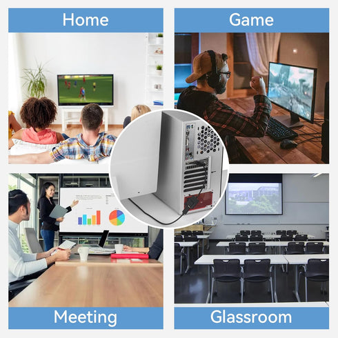 VENTION VGA to HDMI Adapter-1080P Video Dongle Adaptador VGA Converter with Audio Cable (0.5FT), Male to Female for PC,Monitor HDTV (Note: VGA to ...