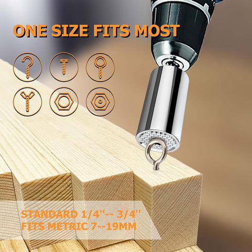 Super Universal Socket Tool Set - Stocking Stuffers for Adults, Christmas and Birthday Gifts for Dads - With Power Drill Adapter and Gift Wrapping...