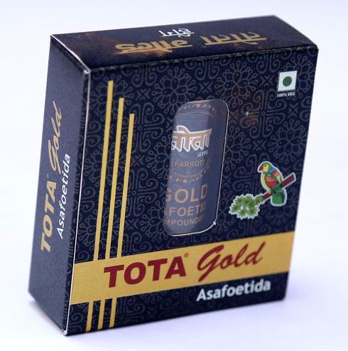 Tota Gold 100% Pure Asafoetida Granules | Natural and Vegan Gluten Free Indian Spice -7gm Hing Asafetida spice | Best Heeng for Garlic and Onion S...
