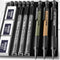 Nicpro 3 PCS 1.3 mm Mechanical Pencil Set 3 Colors with 36 Lead Refill, 3 Eraser - Weatherproof Metal MP2000 Heavy Duty Carpenter Pencil for Outdo...