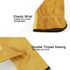 OZERO Leather Work Gloves Flex Grip Tough Cowhide Gardening Glove for Wood Cutting/Construction/Driving/Garden for Men and Women 1 Pair (Gold,Larg...