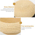 Mini Straw Hats for Dolls: Miniature Knitting Straw Hat Natural Mini Hat Doll Straw Hat for DIY Craft Dollhouse Decoration Accessories...