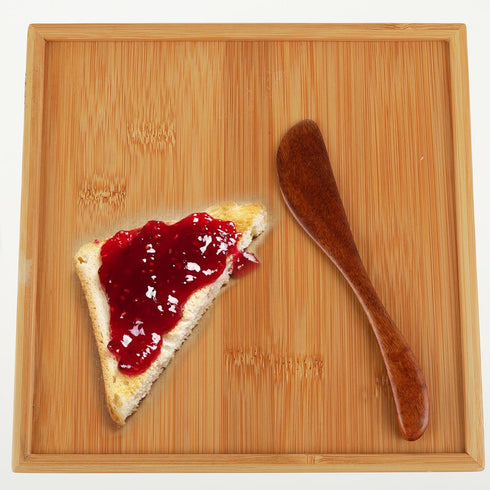 4Pcs Wooden Butter Knife, 6 Inch Jam Spreader Knives Jelly Cheese Spreaders Reddish Brown Condiment Knives Sandwich Spreaders for Kitchen...