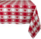 DII Valentine's Day Tablecloth Check Collection, Tablecloth, 52x52, Checkered Hearts...