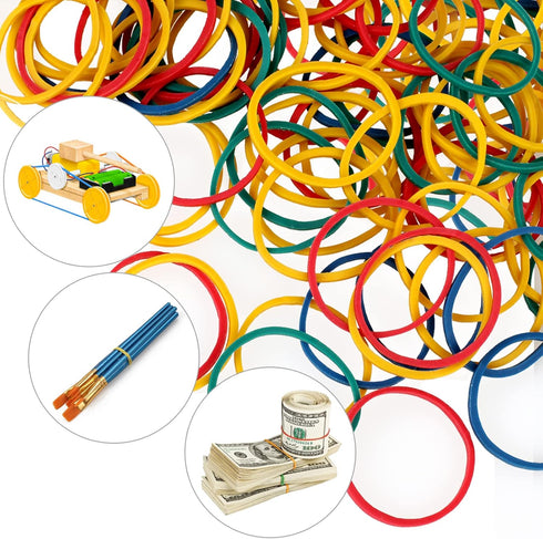 300 Pcs Paper Clips, Binder Clips and Rubber Bands, Office Supply Set, Paper Clips and Paper Clamps, School Supplies Office Supplies Teacher Suppl...