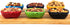 6pcs Hand Painted Turkish Ceramic Snack Bowls - 3.35''/8.5cm-74ml/2.5 oz - Mix Color Decorative Design Multi-Purpose (Apple)...