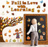 WATINC 170Pcs Fall Tree Learning Bulletin Board Decoration Set, Autumn Pumpkin Study Cut Outs Borders Decor, Thanksgiving Maple Leaves Cutout Wall...