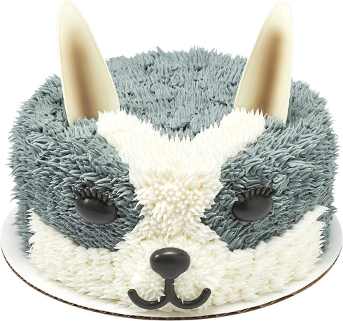DecoSet® Pet Creations Cake Topper, Adorable 5 Piece Animal Cake Decoration For Birthdays And Celebrations - Cat, Dog, Rabbit, Llama, Sheep...
