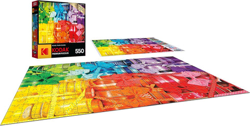 RoseArt - Kodak Premium - Rainbow Ribbons and Bows - 550 Piece Jigsaw Puzzle for Adults...