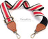 Purse Straps Replacement Crossbody with Brass Hardware 1-1/2 Inch Black Red Offwhite Adjustable Shoulder Guitar Strap for Handbag...