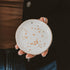 Sweet Water Decor Ring Dish Engagement - Ceramic Wedding Ring Dish for Bridal Shower - Ring Dishes for Women with White & Gold Speckled Decorative...