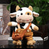 Cow Cattle Stuffed Animals Plush Toy 12" Large Milk Pillow Soft Cattle Plushies Cow Hug Pillow Stuffed Animals Doll for Boys and Girls (D: Brown l...