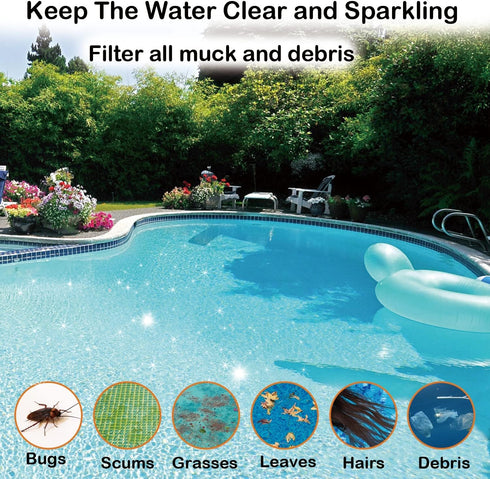 Pool Skimmer Socks, 30 Pack Reusable Pool Socks for Skimmer Basket, Skimmer Socks for Above Ground & Inground Pool (30 Pack)...