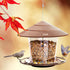 Hanging Bird Feeder Squirrel Proof for Outdoor Wild Bird Seed, Brown...