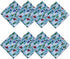 Newbridge Blue Snowman Fun Christmas Fabric Napkins, Cheerful Snowmen and Evergreen Tree Print Xmas Soil Resistant, No Iron Easy Care Tablecloth, ...