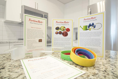 Plus - The Ultimate Bariatric Meal Prep Food Ring Set with Instructive Booklet Guides - Now Portion Control is Fast, Affordable and Accurate, (PMP...