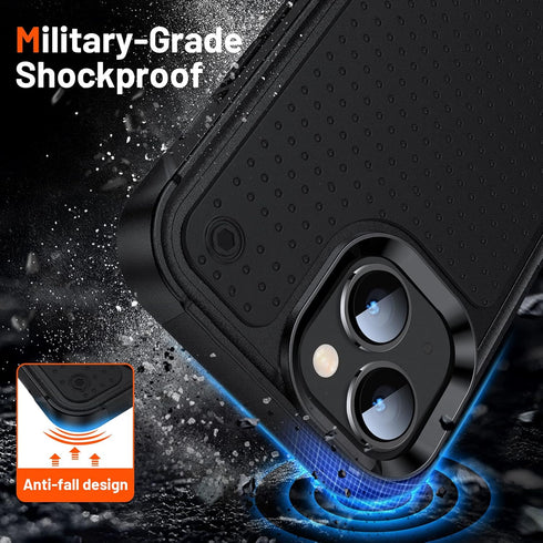 Designed for iPhone 14 Case iPhone 13 Case 2 in 1 Gift Militay Grade Drop Protective Rugged Heavy Duty Cover Shockproof Case for iPhone 14 Phone C...
