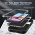 for iPhone 11 Case, Military Grade 3 in 1 Heavy Duty Shockproof/Drop Proof/Dust Proof Case with 2Pcs Tempered Glass Screen Protector (Black/Grey)....
