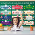 24 Pcs Holiday Monthly Headliners Set 12 Months of The Year Headers Monthly Bulletin Board Borders Seasonal Monthly Headers with 12 Holiday Sticke...