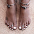 Missgrace Vintage Style Antique Silver Anklet Coin Tassels Beach Ankle Chain Fashion Coin Leg Ankle Bracelet Anklets for Women To Beach...