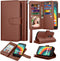 Moto E5 Play Wallet Case, Moto E5 Cruise/E5 GO Wallet, Takfox PU Leather with Card Holder Folio Flip with Strap Detachable Magnetic Wallet Phone C...