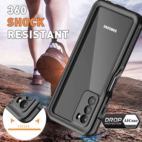 AICase Waterproof Case for Samsung Galaxy A03S 5G 2021 Snowproof, Dustproof and Shockproof, IP68 Certified Full Body Protection Fully Sealed Under...