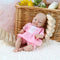 Vollence 7" Mini Reborn Doll Girl Micro Preemie Full Body Silicone Lifelike Mini Reborn Doll Surprice Children Anti-Stress...