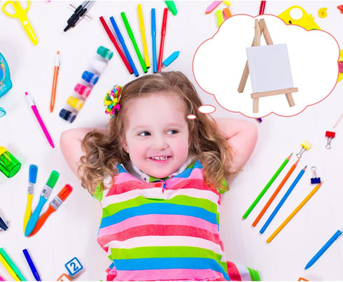 Mini Canvas Panels for Painting Craft Drawing, 24 Pack (3 by 3 Inch)...