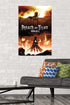 Trends International Attack on Titan - Fire Wall Poster, 22.375" x 34", Unframed Version...