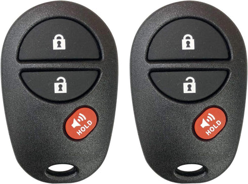 2 NEW Replacement For 2005-2016 TACOMA Keyless Entry Remote Control GQ43VT20T By AutoKeyMax...