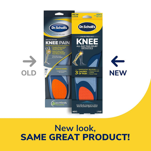 Dr. Scholl's Knee Pain Orthotics for Men Shoe Size 8-14...