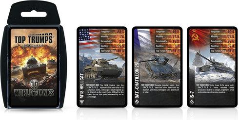Top Trumps Card Game World of Tanks - Family Games for Kids and Adults - Learning Games - Kids Card Games for 2 Players and More - Kid War Games -...