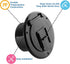 RV 4 1/4-inch Round Electrical Cable Hatch for 30 Amp Cords (Black)...