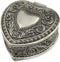 Emboss Alloy Metal Music Box Wind Up and Golden Movement Music Box for Christmas/Birthday/Valentine's Day/Mother's Day (HeartShaped,Songs:Romeo an...