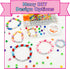 Luwanio Bracelet Making Kit, Pony Beads Clay Beads Smiley Beads Letter Beads for Friendship Bracelets Jewelry Making, Kandi Bracelet Kit, DIY Arts...