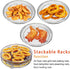 3Pcs Air Fryer Dehydrator Racks, Food Grade Stainless Steel Fruit Meat Dehydration Air Fryer Rack, Stackable Dehydrator Racks for Air Fryer...