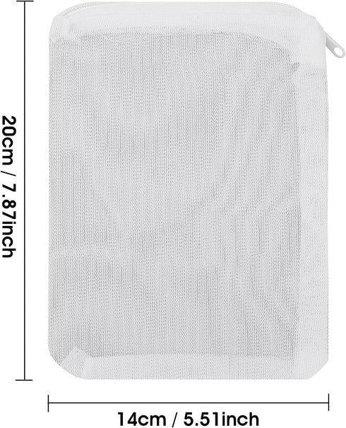 Fish Tank Media Mesh Filter Bag - 10 Pcs Aquarium Filter Bags High Flow Fine Mesh Net with Plastic Zipper for Fish Tank Bio Balls, Pelletized Carb...